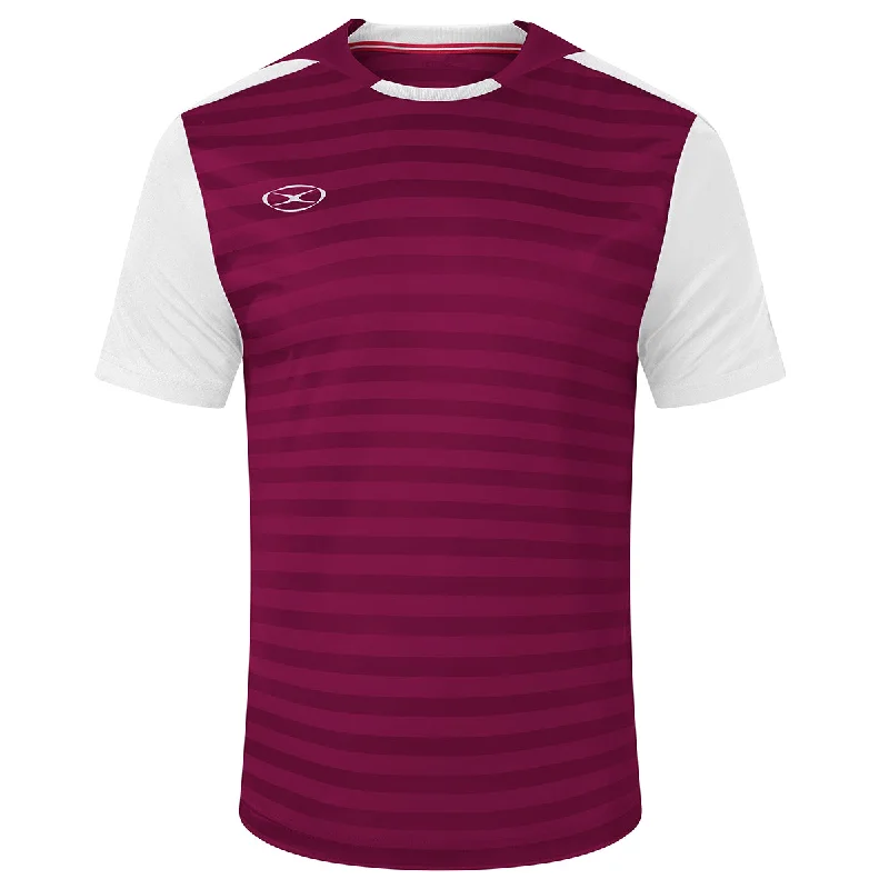 Maroon/White